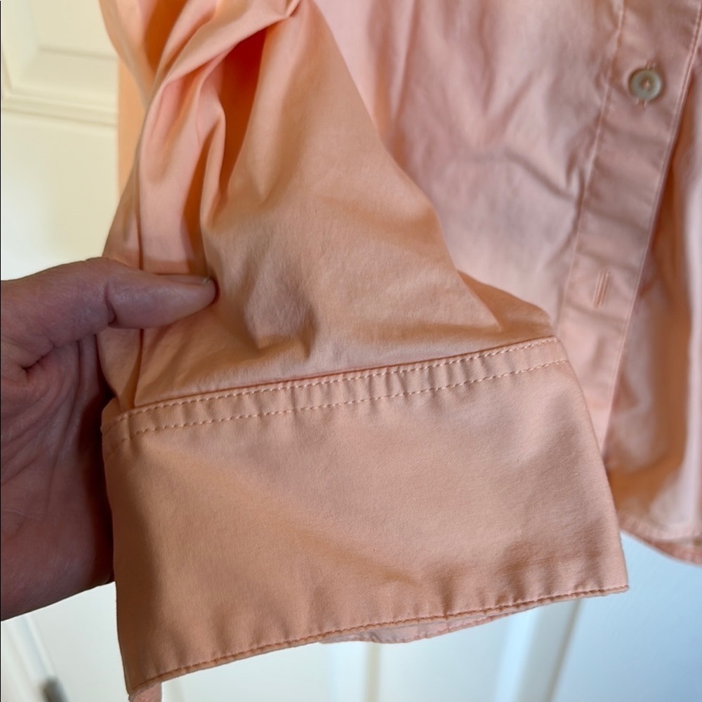 Lululemon Athletica oversized peach Orange Button Down Shirt - Picture 4 of 5